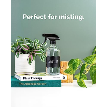 Premium 16 Oz Glass Spray Bottles for Cleaning & Plants