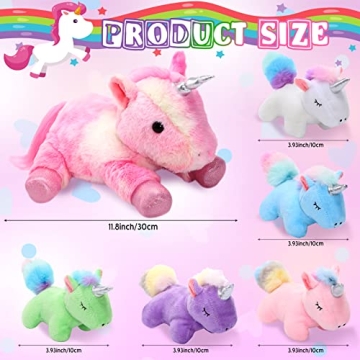 Sumind Unicorn Mommy Stuffed Animal with 5 Baby Unicorns