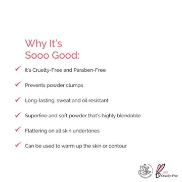 Elizabeth Mott Whatup Beaches Bronzer Face Powder Contour Kit - Vegan and Cruelty Free Facial Compact Bronzing Powder for Contouring and Sun Kissed Makeup Finish - Matte shade (10 g)