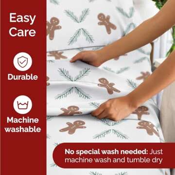 Queen Christmas Gingerbread Cookie Sheet Set for All Ages