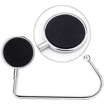 Sunshane 5 Pieces Christmas Stocking Holders Mantel Hooks Hanger Christmas Safety Hang Grip Stockings Clip for Christmas Party Decoration, Silver