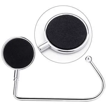 Sunshane 5 Pieces Christmas Stocking Holders Mantel Hooks Hanger Christmas Safety Hang Grip Stockings Clip for Christmas Party Decoration, Silver