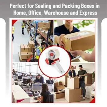 Mr. Pen - Packing Tape Dispenser Gun 2-Inch, 2 Pack with 2 Rolls Tape, Heavy Duty Packing Tape with Dispenser, Packaging Tape, Tape Gun, Clear Packing Tape, Tape Gun for Packing Boxes, Moving Tape