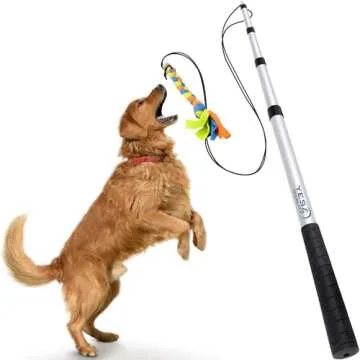 YES4QUALITY Dog Bite Tug Toy & Flirt Pole Bundle Review