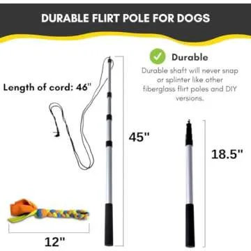 YES4QUALITY Dog Bite Tug Toy & Flirt Pole Bundle Review