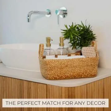 Beautiful Jute Storage Basket Set for Home Organization