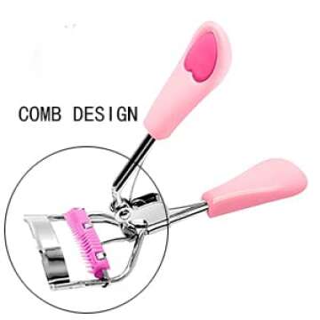 Eyelash Curler with Cushion Love Comb Eyelash Curler with Comb Eyelash Comb Eyelash Curler Eyelash Curler with Built-in Comb Long and Luscious Eyelash Curler with Built-in Comb Curling Eyelash Curler