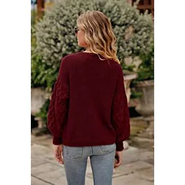 PRETTYGARDEN Women's Cozy Knitted Pullover Sweater
