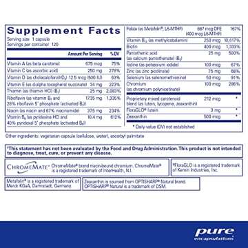 Pure Encapsulations Multi T/D - Multivitamin & Mineral Supplement - for Daily Wellness, Cardiovascul...
