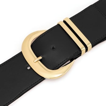 Stylish WHIPPY Women Wide Elastic Waist Belt with Buckle