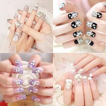 Outuxed 5904pcs Clear Hotfix Rhinestones 7 Mixed Size Crystal Flat Back Rhinestone Crafts Round Glass Gemstone with Tweezers and Picking Rhinestone Pen (2-6.5mm)