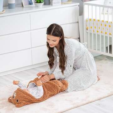 Baby Swaddle Blanket Bear 0-6 Months Cute Organic Ultra Soft Plush NewBorn Baby Essentials Must Have Infants Girls Boys Gender Neutral Stuff, Registry Gift Receiving Swaddling Wrap Clothes Shower Gift