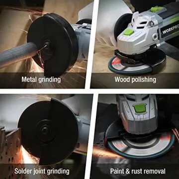 WORKPRO Zirconia Flap Disc - 5 Pack, 60 Grit, Grinding