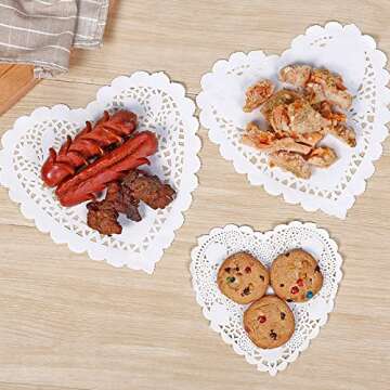 Elegant 8 Inch Lace Doilies for Weddings and Parties