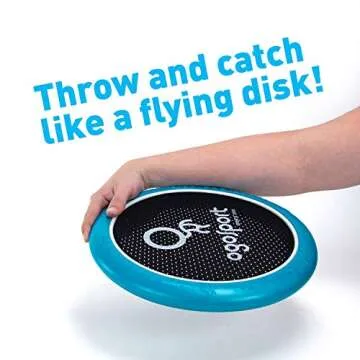 OgoDisk Mini Disc Set with OgoSoft Rubber Ball - Outdoor Bouncy Disk Game for Lawn & Pool - Throw, Toss & Catch - Kids & Adults 8+