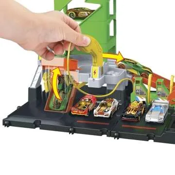 Hot Wheels Super Recharge Fuel Station Playset with Car