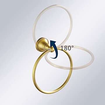 Leyden Antique Brass Toilet Paper Holder Towel Ring 2 Pieces Set Tissue Roll Retro Ancient