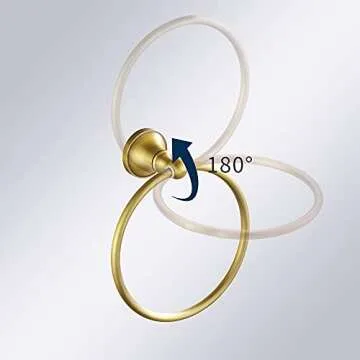 Leyden Antique Brass Toilet Paper Holder Towel Ring 2 Pieces Set Tissue Roll Retro Ancient