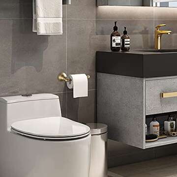 Leyden Antique Brass Toilet Paper Holder Towel Ring 2 Pieces Set Tissue Roll Retro Ancient