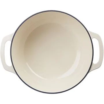 Enameled Cast Iron Dutch Oven, 4.3 Qt, White