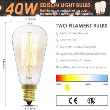 SALKING Electric Wax Warmer - Metal Wax Melt Warmer for Scented Wax,Candle Wax Burner Fragrance Warm...