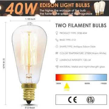 SALKING Electric Wax Warmer - Metal Wax Melt Warmer for Scented Wax,Candle Wax Burner Fragrance Warm...