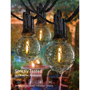 Brightown 58FT Solar String Lights with Remote Control