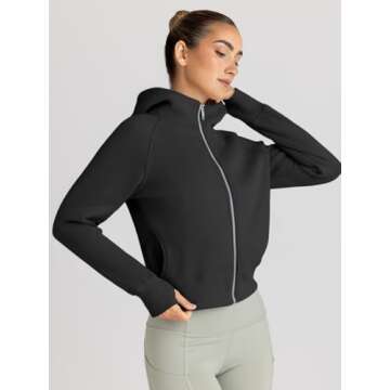 Trendy Queen Women’s Zip Up Fleece Hoodies for Fall