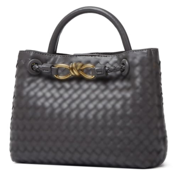 Stylish URAWOW Woven PU Leather Crossbody Bag