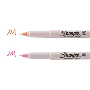 Sharpie Permanent Markers, Ultra Fine Point, Assorted Colors, 24 Count