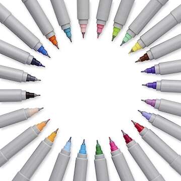 Sharpie Permanent Markers, Ultra Fine Point, Assorted Colors, 24 Count