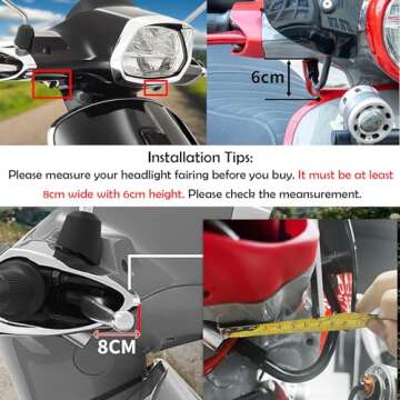 Sport Bikes Scooter Windscreen Windshield Flyscreen Wind Screen Deflector Protector for Vespa LX 150...