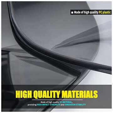 Sport Bikes Scooter Windscreen Windshield Flyscreen Wind Screen Deflector Protector for Vespa LX 150 125 50 LX125 LX150 LX50 GT200 GT 200 GTS250 GTS300 GTS 250 300 125 Super Sport Bj (Light Smoke)