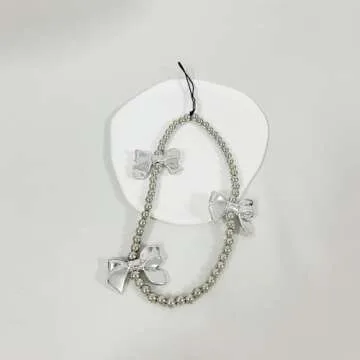 XQAGU iPhone 14 Pro Max Glitter Phone Case with Bow