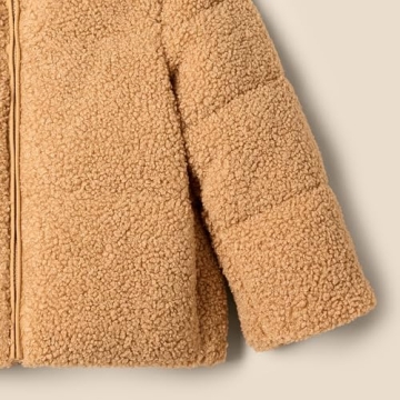 Amazon Essentials Teddy Puffer Jacket for Toddlers