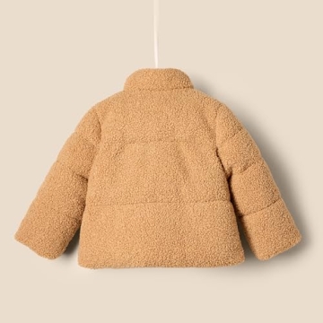Amazon Essentials Teddy Puffer Jacket for Toddlers