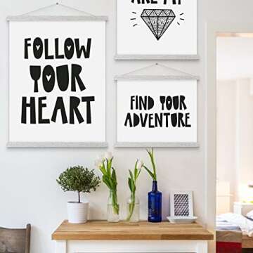 Benjia 8-inch Magnetic Poster Hanger for Stylish Displays