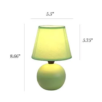 Charming Mini Globe Table Lamp - Vibrant Green Style