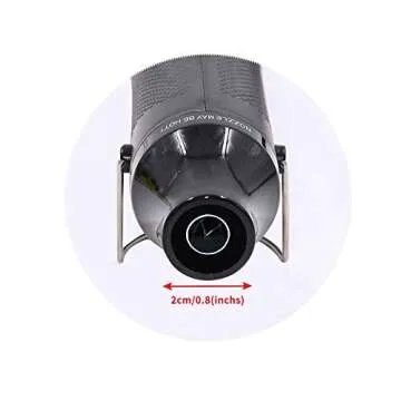 mofa emboss Heat Gun, Hot Air Gun Tools Shrink Gun with Stand For DIY Embossing And Drying Paint Multi-Purpose Electric Heating Nozzle 300W 110V (Black,Black)