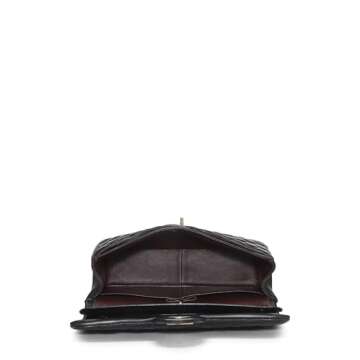 Chanel Pre-Loved Black Quilted Lambskin Jumbo Handbag