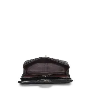 Chanel Pre-Loved Black Quilted Lambskin Jumbo Handbag