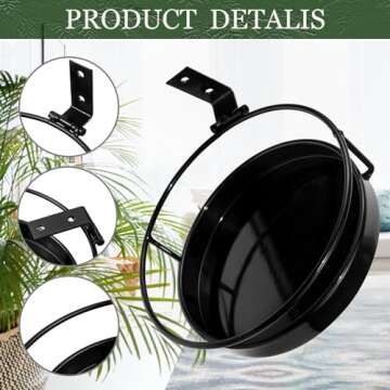 ARTORA Metal Wall Plant Holders for Indoor and Outdoor