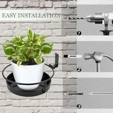 ARTORA Metal Wall Plant Holders for Indoor and Outdoor