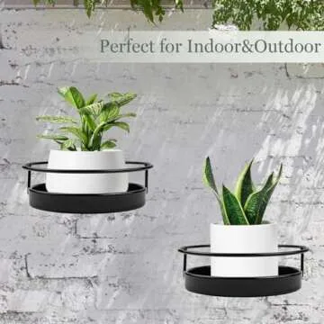ARTORA Metal Wall Plant Holders for Indoor and Outdoor