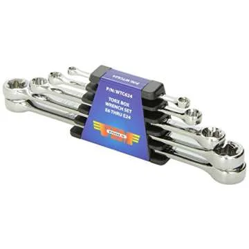 Vim Tools WTC624 Torx Box Wrench Set - 5 Piece for Effortless and Efficient Torx Fastening