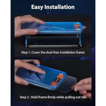 Mkeke iPhone 16 Pro Screen Protector with Military-Grade Protection