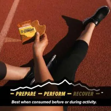Honey Stinger Waffle Energy Stroopwafel for Exercise, Endurance and Performance, Sports Nutrition for Home & Gym, Pre & During Workout