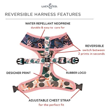 Stylish Reversible Dog Harness for All Sizes