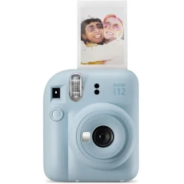 Capture Memories with the Fujifilm Instax Mini 12 Instant Camera - Pastel Blue