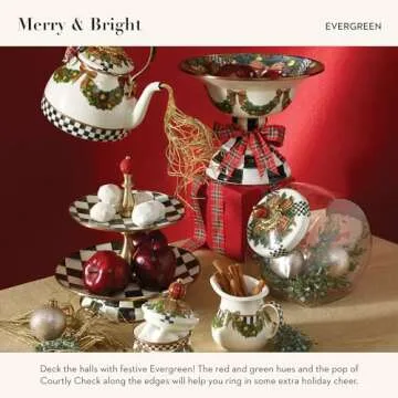 MACKENZIE-CHILDS Stylish Enamel Tea Kettle for Kitchen